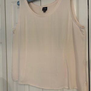 Eileen Fisher Cream/blush Sleeveless Tank Top XL